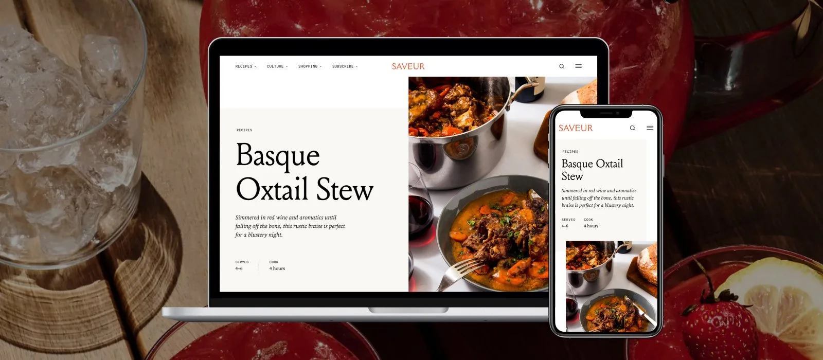 Saveur redesign